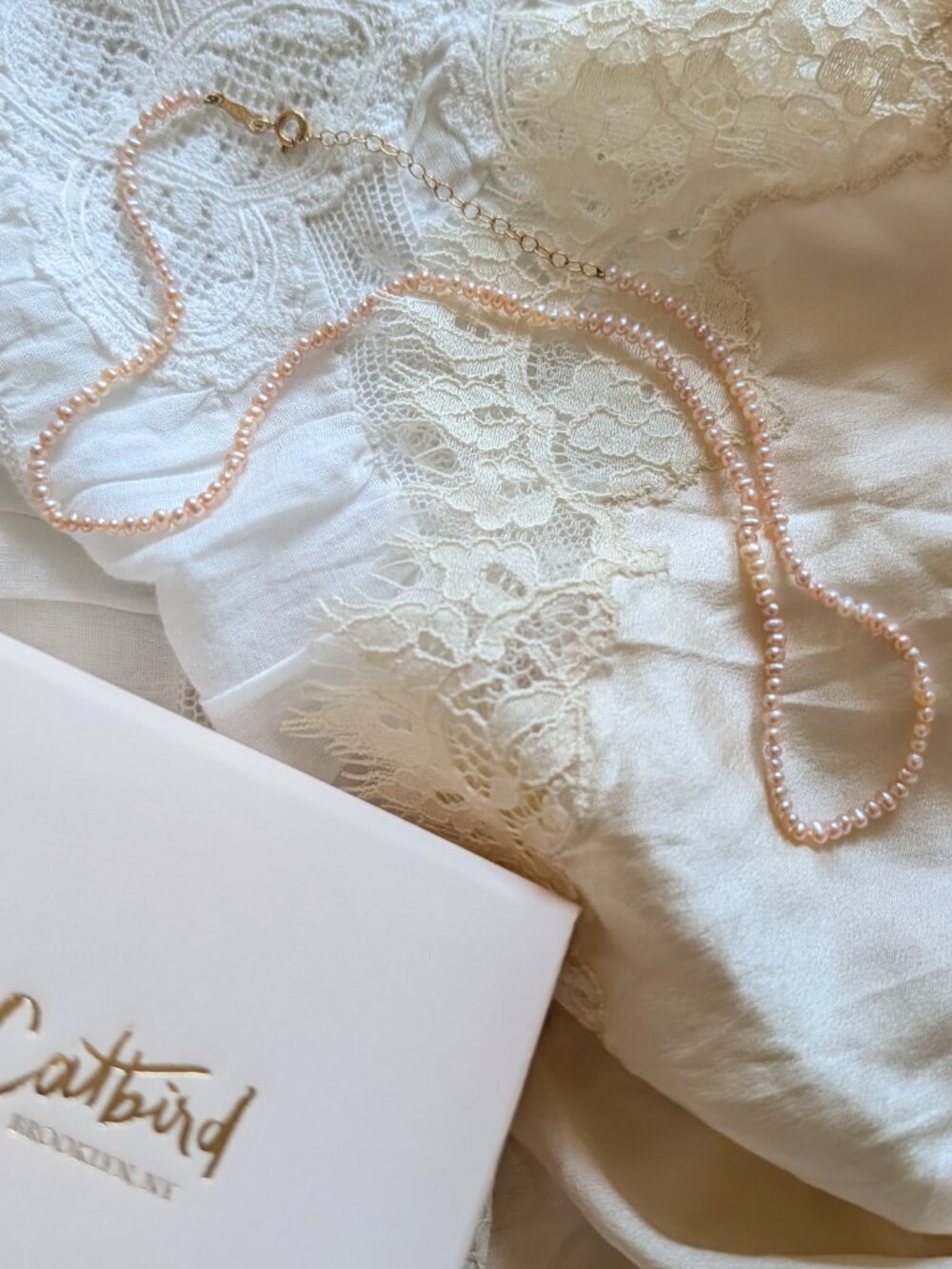 Limited Edition Catbird Ghost Rose Pearl Collar, 15-17" (1 Of 350) - Picture 3 of 14